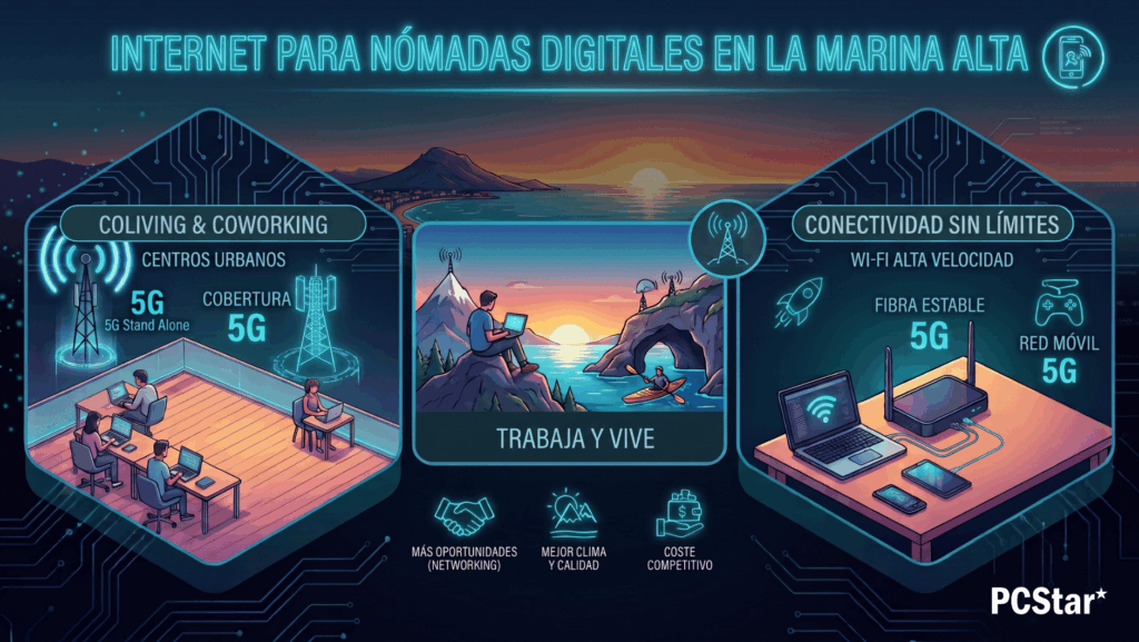 Guía completa sobre internet para nómadas digitales en la Marina Alta.