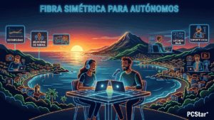 Autónomos y freelancers trabajando con fibra simétrica en la Marina Alta: estabilidad, velocidad de subida, latencia baja y soporte local