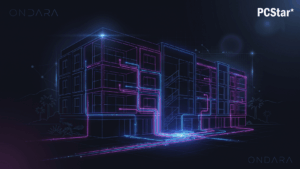 Edificio de comunidad de vecinos en Ondara con red de internet distribuyéndose por todas las plantas y viviendas